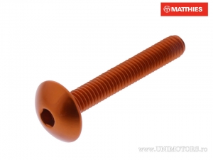 Καπάκι βίδας Pro Bolt M6 x 1.00 x 40 mm αλουμινίου πορτοκαλί - JM