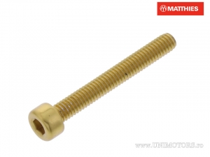 Καπάκι βίδα Pro Bolt M4 x 0.70 x 30 mm χρυσό αλουμίνιο - JM