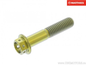 Καπάκι βιδών εξάγωνου Pro Bolt M8 x 1.25 x 40 mm τιτάνιο Racing χρυσό - JM