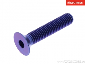 Καπάκι βιδών με ενσωματωμένο έξα Pro Bolt M8 x 1.25 x 40 mm τιτάνιο μπλε - JM