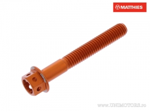 Καπάκι εξάγωνου βίδας Pro Bolt M5 x 0,80 x 35 χιλ. αλουμινίου Racing πορτοκαλί - JM