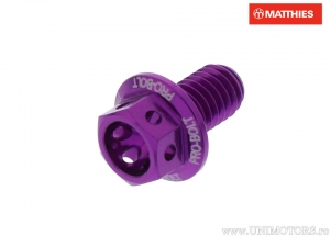 Καπάκι εξάγωνου βίδας Pro Bolt M6 x 1.00 x 10 mm αλουμινίου αγωνιστικό μωβ - JM