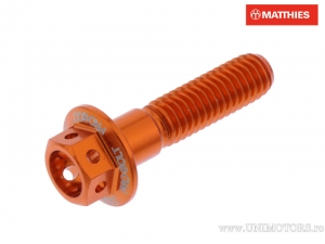 Καπάκι εξάγωνου βίδας Pro Bolt M6 x 1.00 x 25 mm αλουμινίου Racing πορτοκαλί - JM