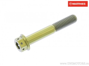 Καπάκι εξαγώνου βίδας Pro Bolt M8 x 1.25 x 50 mm τιτάνιο Racing χρυσό - JM