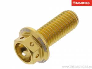 Καπάκι εξαγώνου Pro Bolt M8 x 1.25 x 20 mm αλουμινίου Racing χρυσό - JM
