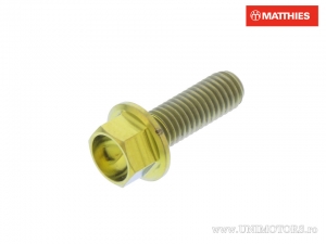 Καπάκι με εξάγωνο βίδα Pro Bolt M5 x 0.80 x 15 mm τιτάνιο χρυσό - JM