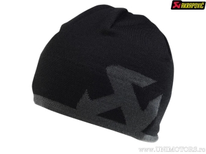Κασκόλ Beanie - Υλικό: 50% Βαμβάκι και 50% Ακρυλικό - Χρώμα: Μαύρο / Γκρι - Akrapovi�