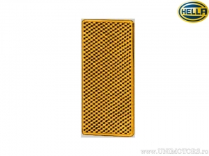 Καταδιοπτικό (μάτι γάτας) ορθογώνιο 105 x 55 x 7,4 mm κίτρινο - Hella