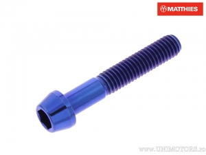 Κονικός καπάκι βίδας Pro Bolt M6 x 1.00 x 35 mm τιτάνιο μπλε - JM