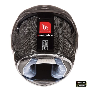 Κράνος μοτοσικλέτας MT KRE Snake carbon - 100% άνθρακας - Snake Carbon, S (55/56εκ)
