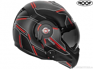 Κράνος μοτοσικλέτας Roof Desmo Storm Matt Black-Titan-Red (μαύρο-τιτάνιο-κόκκινο ματ) - 