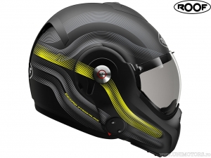 Κράνος μοτοσικλέτας Roof Desmo Streamline Matt Black-Steel-Yellow Fluo (μαύρο-ατσάλι-κίτρινο