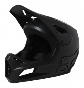 Κράνος παιδικό MTB FOX - YTH RAMPAGE HELMET, CE [BLK/BLK]: Μέγεθος - YS