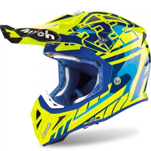 Κράνος Aviator 2.3 Rep. Cairoli μπλε/κίτρινο λαμπερό: Μέγεθος - XL