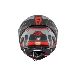 Κράνος Hyper XR - Γκρι, Ματ, Κόκκινο, Μαύρο - Ενήλικας - L - 010116576