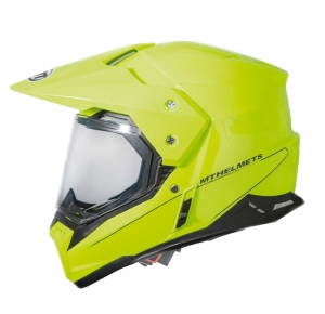 Κράνος off-road MT Synchrony Duo Sport φωτεινό κίτρινο με γυαλιά ηλίου (ενσωματωμέν�