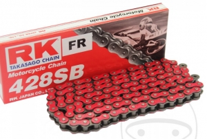 Κόκκινη νεον αλυσίδα RK RT428 SB / 132 - AJP PR4 125 Enduro / 200 / 240 Enduro / Beta RE 125 / Generic TR 125 