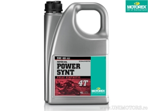 Λάδι Motorex POWER SYNT - 100% συνθετικό 5W40 4T 4L - Motorex