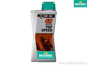 Λάδι Motorex TOP SPEED - ημι-συνθετικό 5W40 4T 1L - Motorex