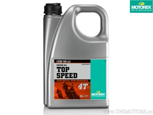 Λάδι Motorex Top Speed 4T - πλήρως συνθετικό 15W50 4L