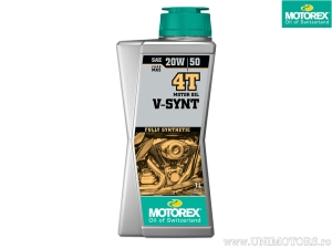 Λάδι Motorex V-SYNT - 100% συνθετικό 20W50 4T 1L - Motorex