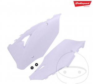 Λευκά πλαϊνά καλύμματα Polisport - Kawasaki KX 125 M ('03-'08) / Kawasaki KX 250 M 2T ('03-'08) - JM