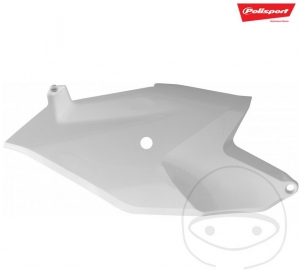 Λευκά πλαϊνά καλύμματα Polisport - KTM SX 85 17/14 ίντσες ('18-'19) / KTM SX 85 19/16 ίντσες ('1