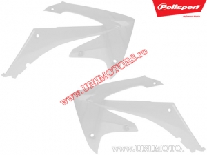 Λευκή κάλυψη ψυγείου - Honda CRF 250 R ('10-'13) / CRF 450 R ('09-'12) - Polisport