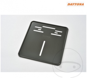 Μαύρη πινακίδα κυκλοφορίας Daytona 180 x 200 χιλιοστά - JM