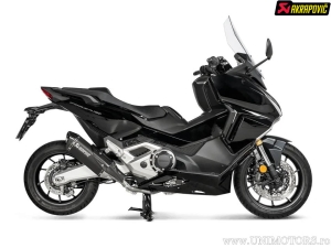 Μαύρος εξάτμιση Slip-On Line - HONDA NSS 750 ABS Forza DCT ('21-'25) / X-ADV 750 ABS DCT ('21-'25) (E-Mark) - Akra