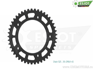 Μαύρος πίσω πίνακας Esjot - 45 δόντια (βήμα 525) - Indian FTR 1200 Rally ABS - S ABS - FTR 1200 A2 AB