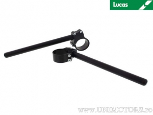 Μαύρο αλουμινένιο τιμόνι 22mm σετ HEAVY DUTY RACING D:50mm - Ducati 888 888 Strada / Kawasaki ZX-10R 10