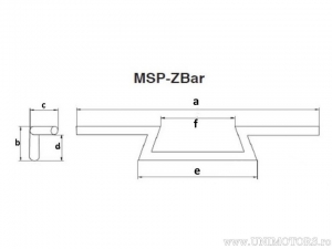 Μαύρο ατσάλι τιμόνι 31.75mm MSP 