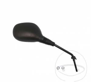 Μαύρο δεξί καθρέπτη M8 mm - Piaggio Beverly 400 / MP3 125 / MP3 250 / MP3 300 / MP3 400 / MP3 500 - JM