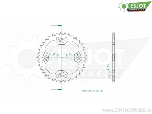 Μαύρο πίσω πιρούνι Esjot - 37 δόντια (βήμα 520) - KTM Mini Adventure 50 Junior/ SX Quad 450 - 505 / XC