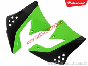 Μαύρο πράσινο καπάκι ψύξης - Kawasaki KX 250 F 4T ('09-'12) - Polisport