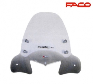 Μεγάλο διαφανές παρμπρίζ - Kymco People S 250 ('06) / People S 250 i ('07) 4T LC 250cc - FACO