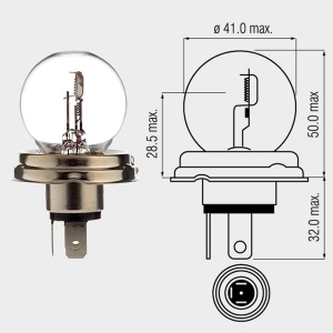 Μοτοπρο - Κανονικός μπεκ 12V - 45/40W P45T