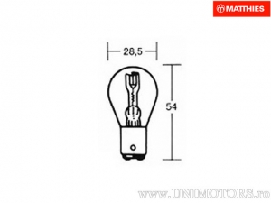 Μπέκ BAX15D 6V 18/18W - JM