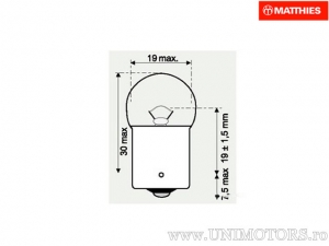 Μπεκ BA15S 6V 5W - JM