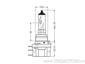 Μπεκ H15 PGJ23t-1 Cool Blue Intense 12V 55/15W - Osram