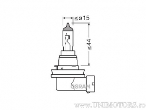 Μπεκ H16 PGJ19-3 Cool Blue Intense 12V 19W - Osram
