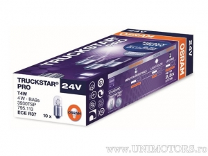 Μπεκ T4W BA9S TRUCKSTAR PRO 24V 4W - Osram