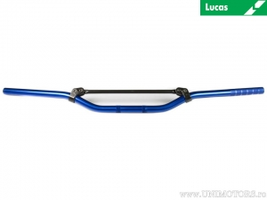Μπλε αλουμινένιο τιμόνι με διάβαση Enduro/Cross - Offroad Low - διάμετρος 22mm και μ�