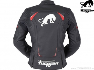 Μπουφάν μοτοσικλέτας γυναικείο Furygan Ginger Black-White-Red (μαύρο-άσπρο-κόκκινο)