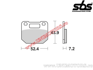 Μπροστινά μαστίγια φρένων - SBS 587HF (κεραμικά) - (SBS)