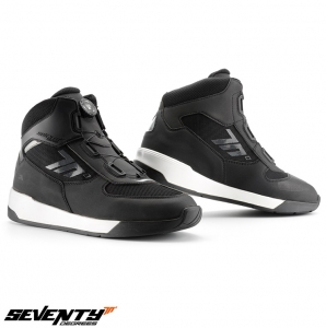 Μπότες μοτοσικλέτας Urban Unisex Seventy μοντέλο SD-BC10 χρώμα: μαύρο/γκρι - Μαύρο/�