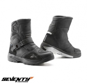 Μπότες (μπότες) μοτοσικλέτας Adventure (Touring) Unisex μοντέλο Seventy SD-BA5 χρώμα: μαύ