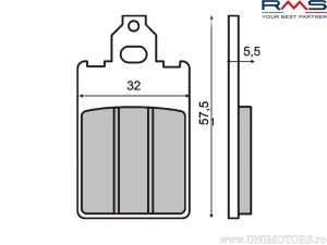 Οργανικά πίσω φρένα - Aprilia TRX 240 M / Beta Alp 50 / TR34 125 / TR34 250 / TR34 260 - (RMS)