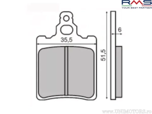Οργανικές πλάκες φρένων πίσω - Aprilia RS 50 / RX 50 / ETX 50 / Cagiva Blues / Cocis 50 / Lucky Explore